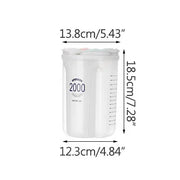 Grain Food Storage Tank and More: Kitchen Storage Box with Moisture-Proof Sealed Cans and Multi Grid Large Capacity Organizers