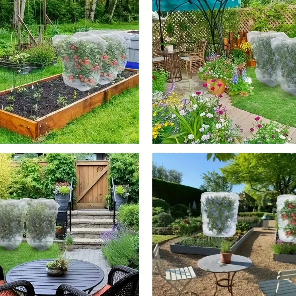 Garden Netting Insect Bird Barrier, Plant Fruit Tree Protection Net, Keep Bugs Birds Away from Fruits Flowers Citrus