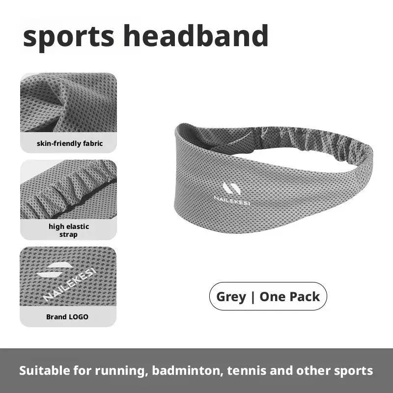 Sport Headband Breathable Non Slip Sweatband Fitness Running Tennis Headband Lightweight Sweat Wicking Hairband
