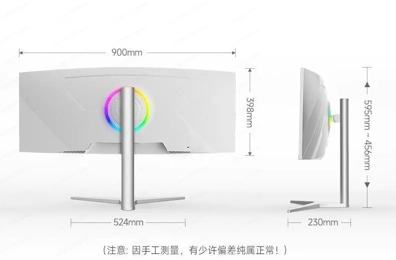 The new 34-inch 4k165hz monitor curved IPS ultra-wideband fish screen 21:9 game is 38 inches more