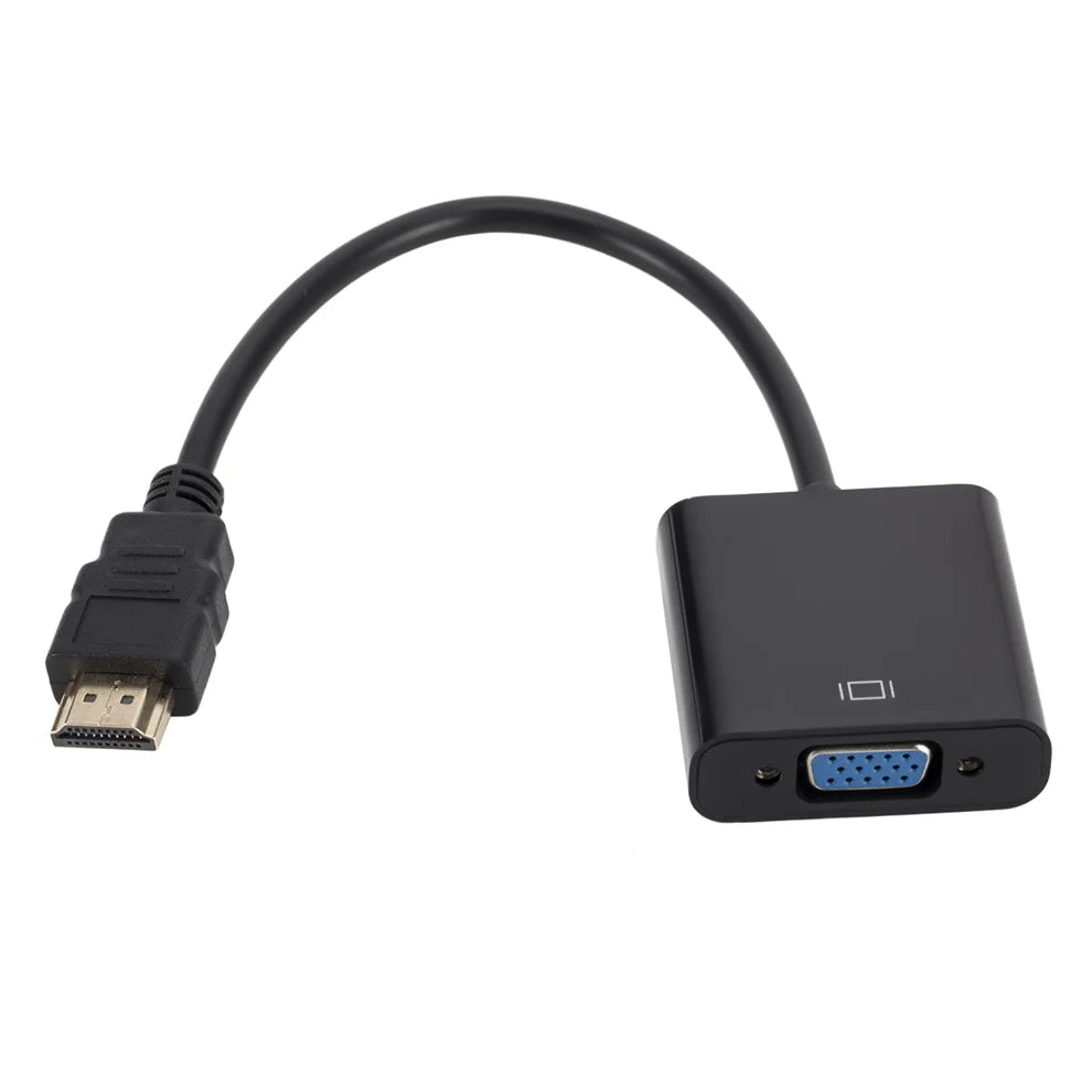 1080P HDMI-compatible To VGA Adapter Converter with Audio Power Supply for PS4 Desktop PC Laptop TV Monitor Projector Computer
