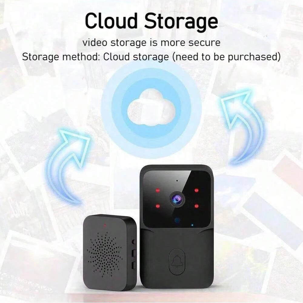 Smart WiFi Wireless doorbell IR night vision visual intercom real-time voice intercom home monitoring doorbell Easy to install