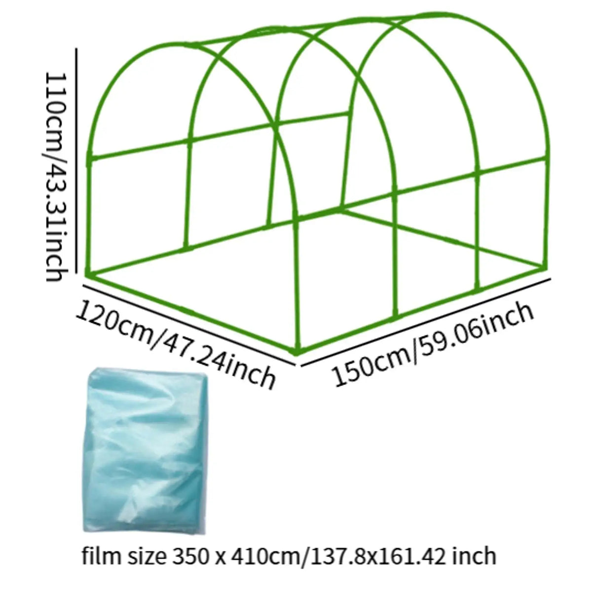 Garden Greenhouse Nursery Plant Cover Tent Fruit Flowers Growing Protection Easy Installation for Home Patio Outside Backyard