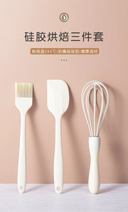 Silicone Baking Set Cake Cream Spatula Scraper Kitchen Household Egg Whisk Barbecue Oil Brush Gadget Kitchen Supplies