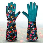 Gardening Gloves for Women Breathable Long Garden Gloves with Grip Thorn-Proof Leather Work Gardening Gloves