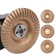 3 pieces of wood polishing tools,including angle grinder, burr grinding disc, burr grinding wheel, and woodworking grinding tool