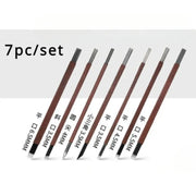 Stone Carving Hand Tools Set Professional Stone Carving Chisel Set 11/7/5/3pc Manganese Steel Woodworking Fine Sculpture Tool