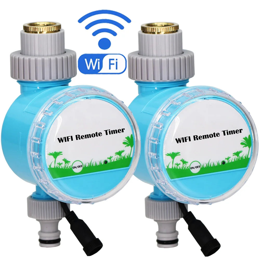WiFi Wireless Garden Water Timer Smart Phone Remote Controller Home Greenhouse Outdoor Irrigation Automatic Kit Built-in Gateway