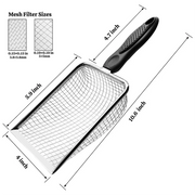 2-Pack Soil Sifter Tool For Gardening With Handles, Dirt And Compost Sifter With 3.8/5Mm Mesh For Gardenabkw