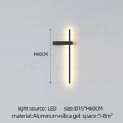 Modern Simple Living Room TV Background Wall Fitting Bedside Lighting In Bedroom Designer Staircase Light Long Indoor Wall Lamp