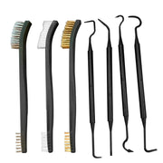 Cleaning Tool Double-end Mini Wire Brush Set Stainless Steel Brass Nylon Cleaning Polishing Detail Metal Rust Brush
