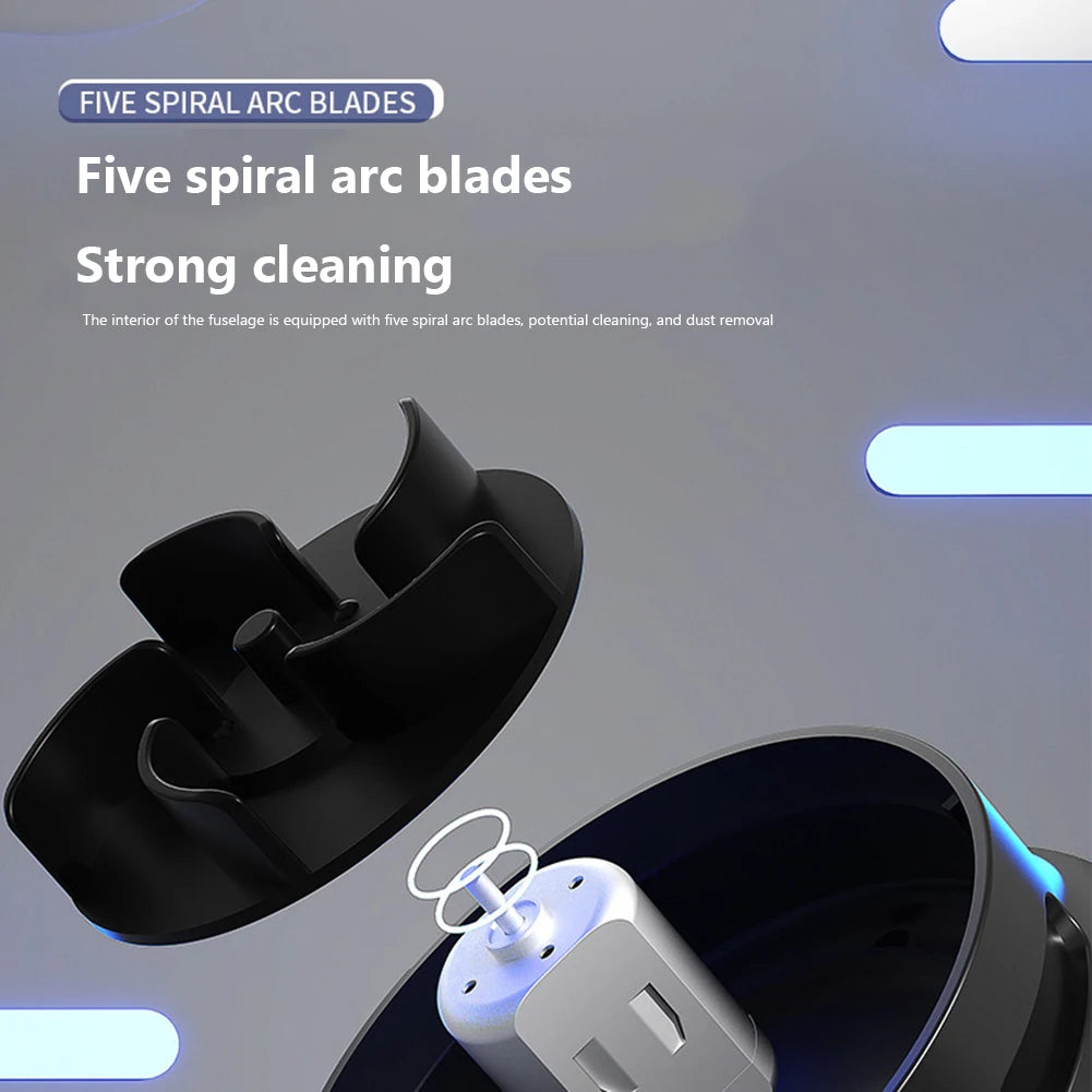 Smart Robot Vacuum Cleaner Desk Table Dust Vacuum Mini Car Vacuum Cleaner Detachable Nozzle Household Pet Hair Cleaning Tools