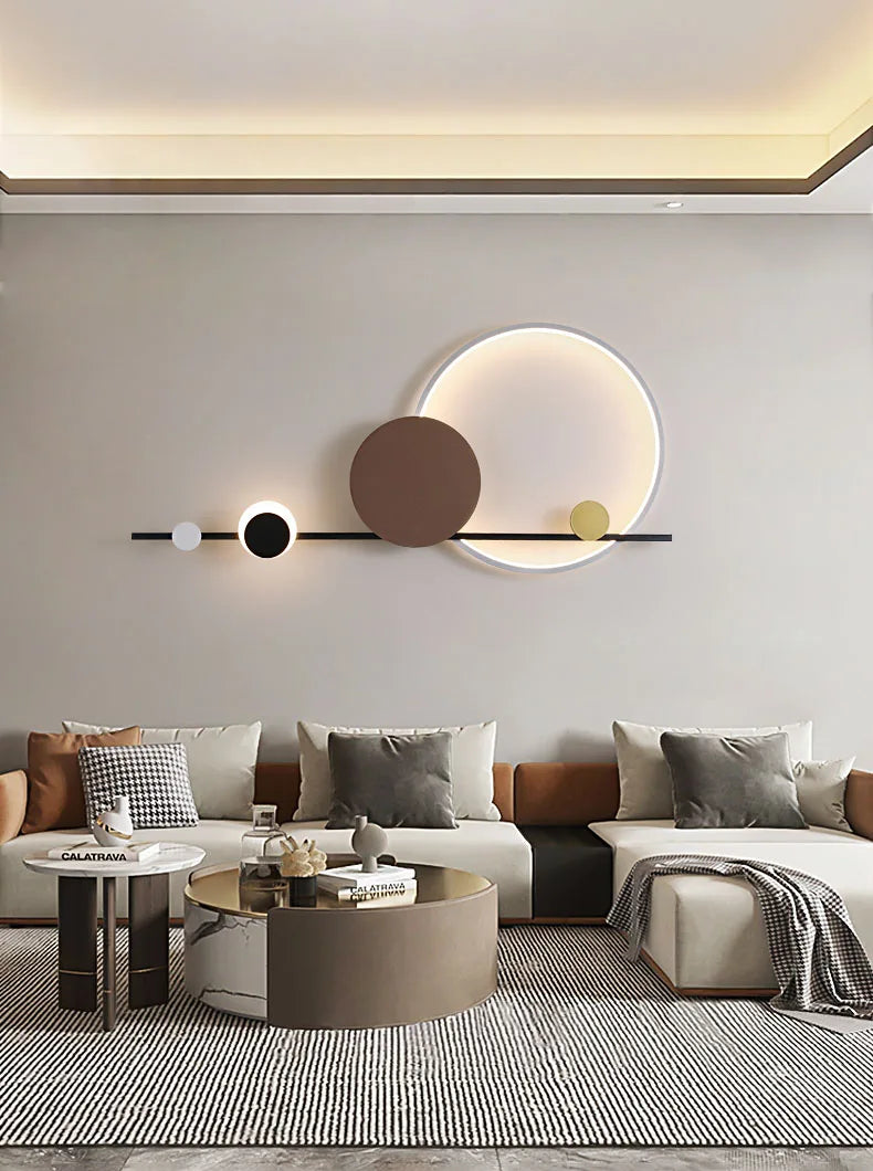 Modern Art Deco LED Wall Lamp 3000K Hotel Hall Foyer Restaurant Lighting Sconce Stairs Aisle Corridor Atmosphere Dropshipping