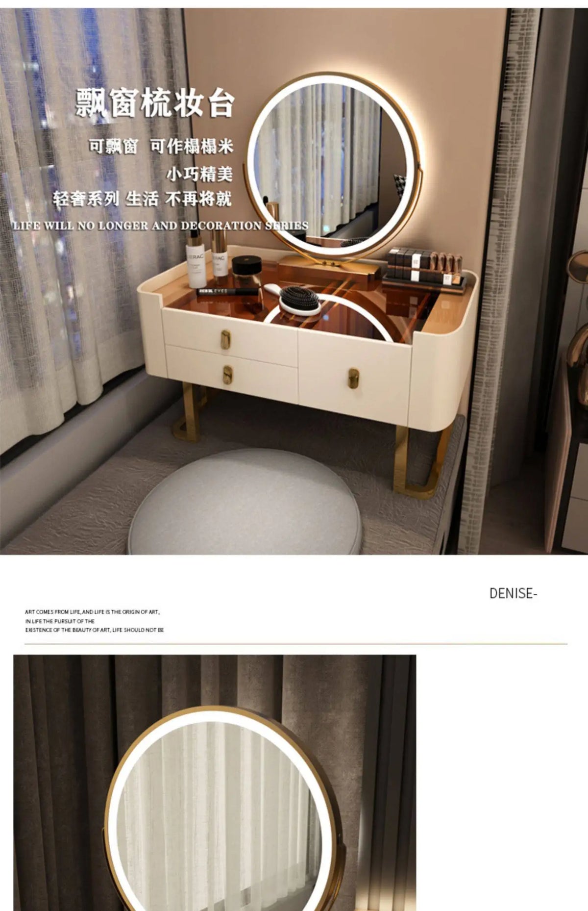 Jewellery Ornaments Dressing Table Design Makeup Storage Shelf Dressing Table Organiser Style Coiffeuse De Chambre Furnitures