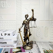 NEW 1Pcs Living Room Office Desk Decoration European Style Creative Retro Home Imitation Copper Goddess Of Justice Ornament