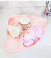 Kitchen Sink Corner Drain Basket Shelf Fruit Vegetable Drain Basket Sink Drain Rack Sponge Holder Organizer Kitchen Accessories