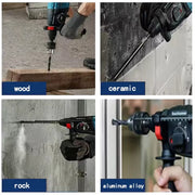 VILASTING 26MM Brushless Electric Hammer Drill Multifunctional Rotary Cordless Power Tools For Makita/Dewalt 18V Battery Pin