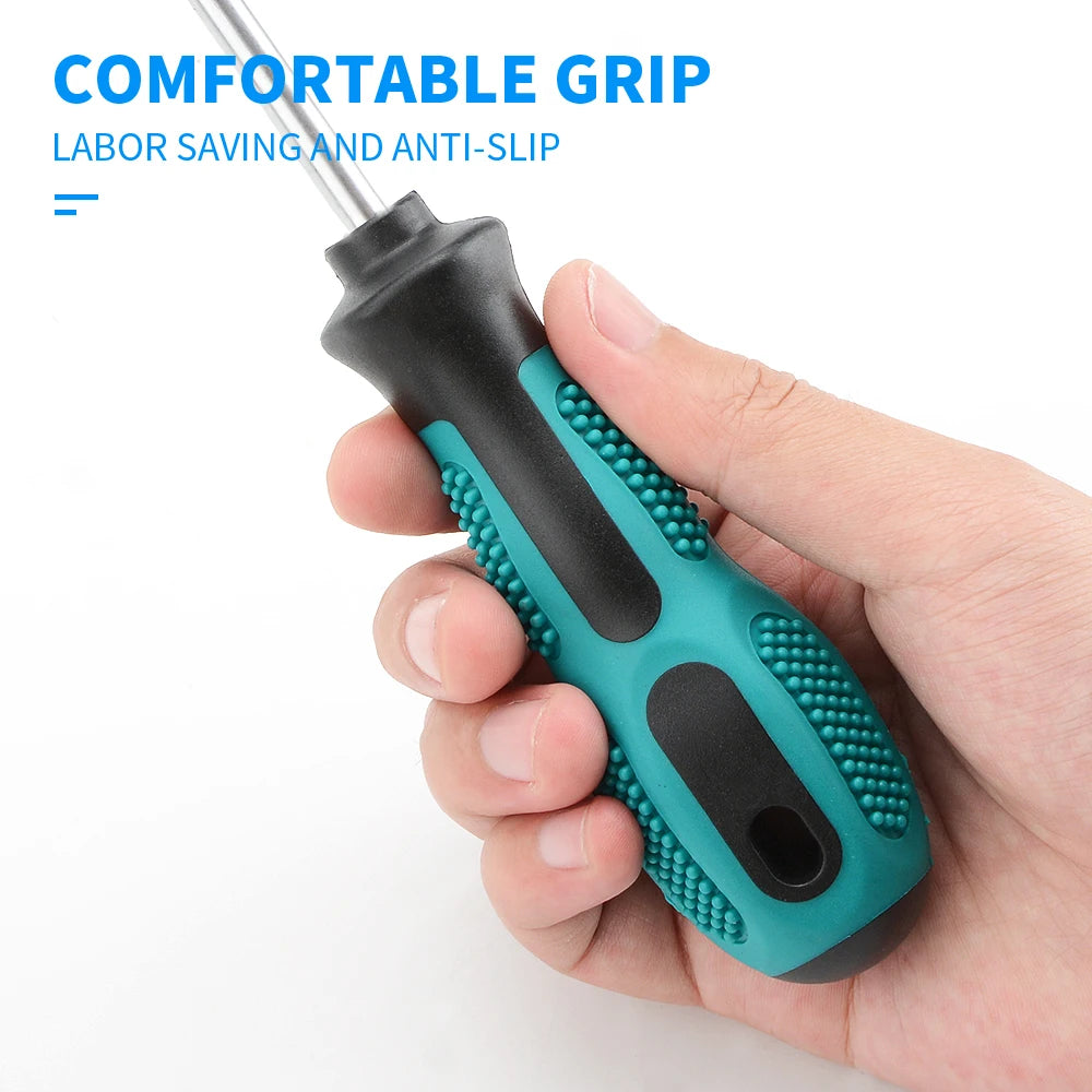 Multipurpose Handle Screwdrivers Set With Magnetic Insulated Security Repair Hand Tools Cross/Straight Type Mini Screw Driver