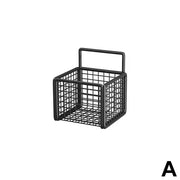 Kitchen Wall Mounted Storage Rack Onion Ginger Garlic Condiments Spice Shelf Punch-Free Vegetable Fruit Drain Basket