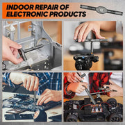 Household screwdriver set, 40-in-1 multi-functional high-hardness tool set, no electricity required, with detachable T-handle.