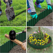 Corrugated  Garden Edging 7.87" x 30Ft, Landscape Edging Border for Lawn, Flower Bed, Garden Fence, Paver Edging