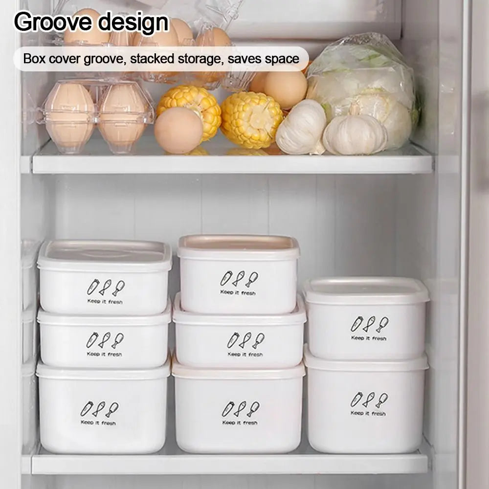 Large Capacity Food Storage Box Useful Plastic Moisture-proof Vegetables Food Container Fresh-keeping Fridge Organizer
