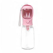 Dog Cat  Portable Feeding and Watering Supplies Portable Food Grade Material Dog Travel Pet Water Cup Bottle With Food Dispenser