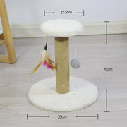 Cat Scratching Post Premium Sisal Rope Scratcher Scratch Post Protecting Your Furniture Durable Climbing for Small Cats Kittens
