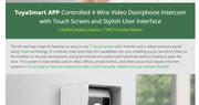 HOMSECUR 4 Wire Tuya Smart APP HD Video House Door Phone Kit with 7" Touch Screen Monitor IP65 Doorbell Camera Record Snapshot