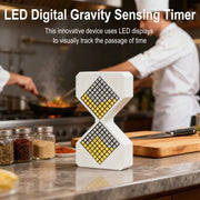 Electronic Gravity LED Sensing Hourglass Timer Home Desktop Decompression Ornament DIY Digital Small Sand Timer For Office Decor
