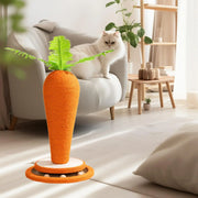Cat Scratch Post Carrot Shape Scratch Board Pet Supplies Freestand Cat Scratcher Post for Indoor Pet Cats Furniture Interactive