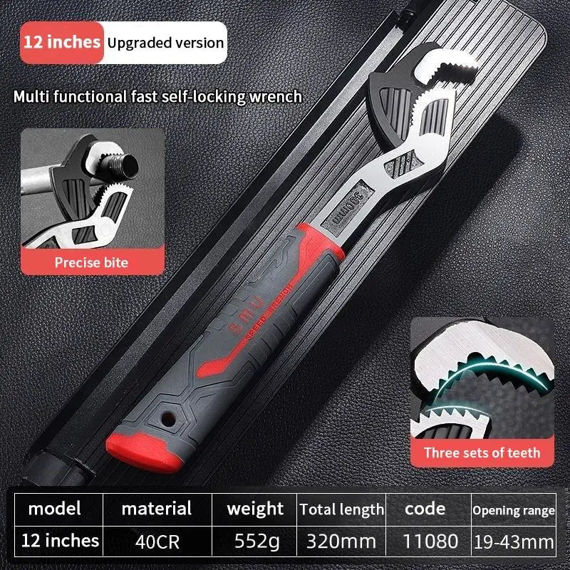 CR-V Multi-function Universal Adjustable Fast Wrench Hand Tool for Plumbing