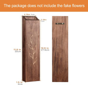 Indoor Living Room Bedroom Decoration Wooden Wall Flower Pot4Packaged Bohemian Style Farmhouse Pocket Vase Dried Flowers Artific