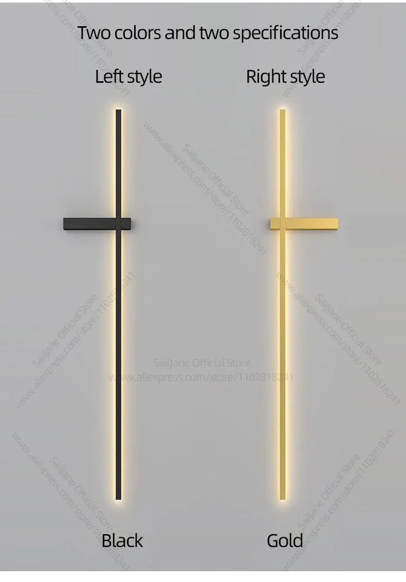 Modern Simple Living Room TV Background Wall Fitting Bedside Lighting In Bedroom Designer Staircase Light Long Indoor Wall Lamp