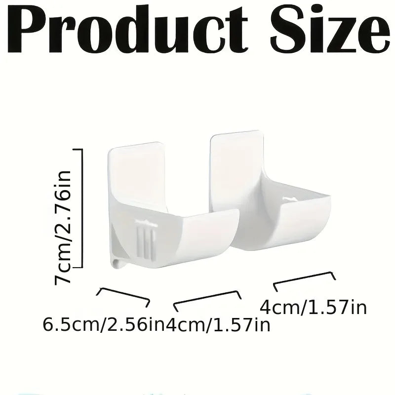 Set of 2 Cabinet Door Organizers, Space-Saving Trash Bag And Cling Film Holder | Under-Cabinet Installation for a Tidy Kitchen