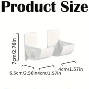 Set of 2 Cabinet Door Organizers, Space-Saving Trash Bag And Cling Film Holder | Under-Cabinet Installation for a Tidy Kitchen