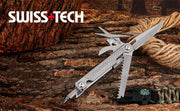 SWISS TECH 11 in 1 Mini Multitool Multi-function Tools with Scissors Screwdriver EDC Outdoor Survival Hand Tool