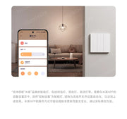 Xiaomi Smart Switch Wall Switch Double Key Dual Control Live Neutral Line Work For Smart Light Remote Control Switch Mi Home New