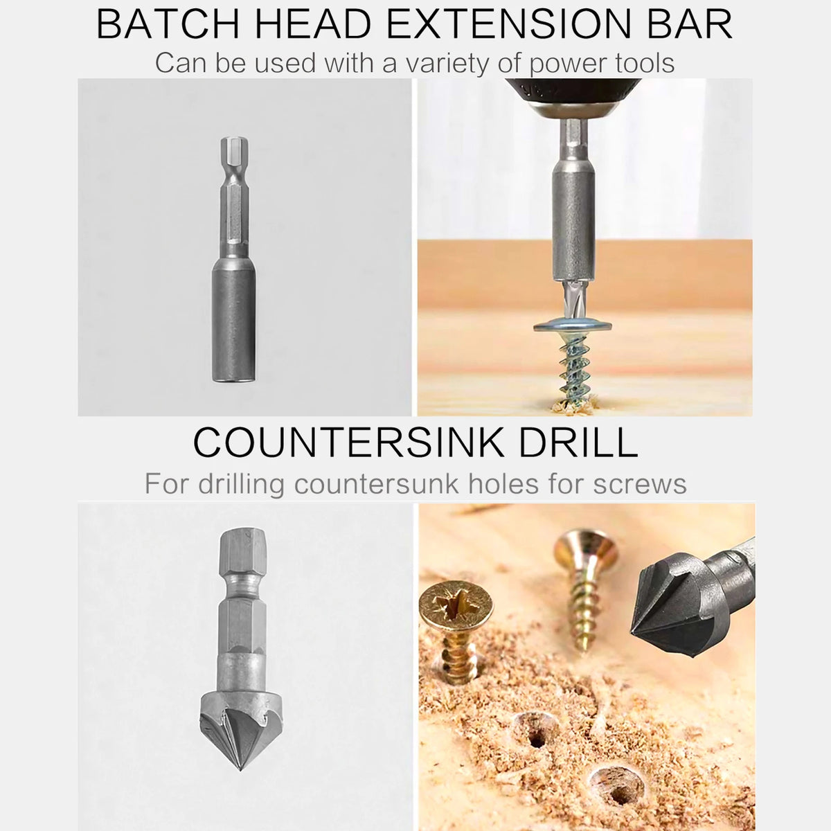 111 Pcs Tool Set Multifunctional Woodworking Tools Twist Drill Batch Screwdriver Woodworking Drill Flat Drill Hole Opener Set