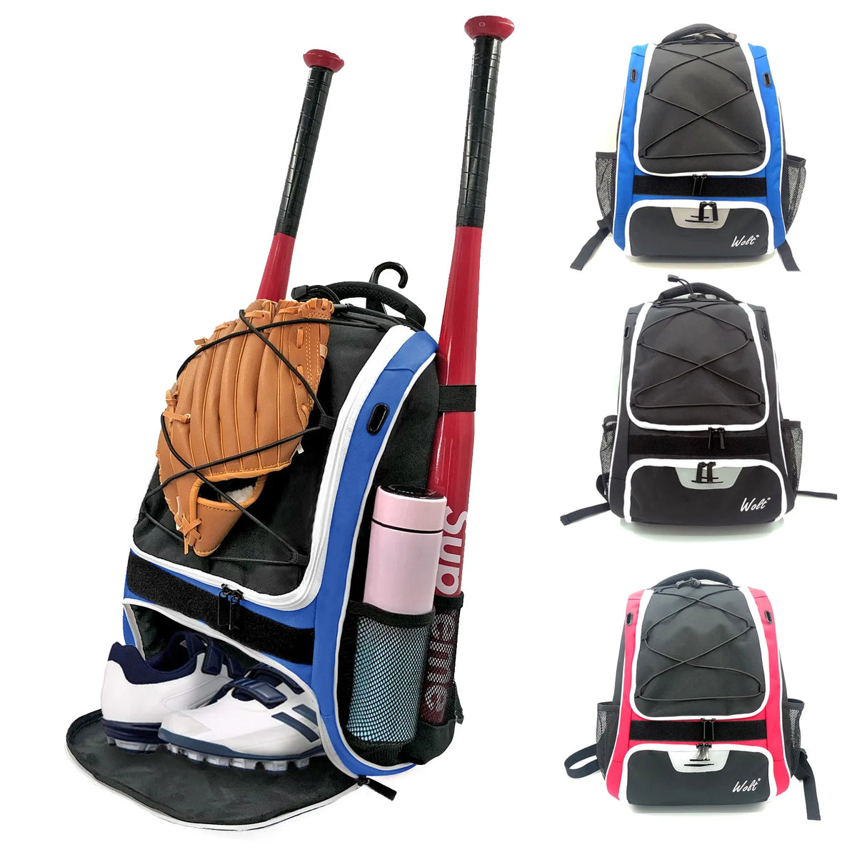 Baseball, Softball Equipment, Backpacks, Children's, Adult, Professional, Men's and Women's Training Competition