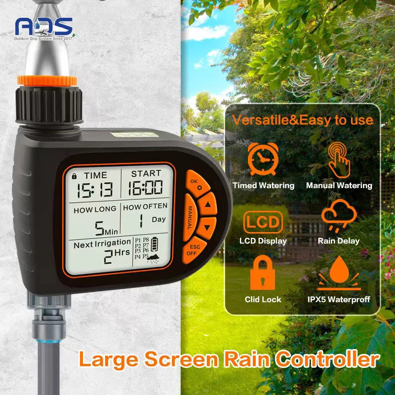 Intelligent Timing Gardening Automatic Garden Waterer, Garden Balcony Farm Sprinkler Timer Outdoor Irrigation Controller