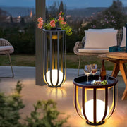 Outdoor Lawn Garden Potted Landscape Light Villa Terrace Solar Garden Light Balcony Flower