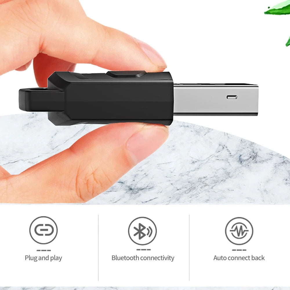 for PS5 PS4 PC Wireless Game Audio Headphone Adapter Headset Bluetooth 5.0 Dongle Audio Receiver Transmitter