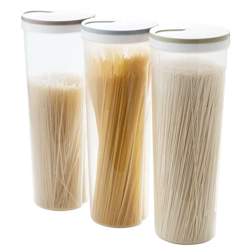 Food Storage Container for Multifunction Pasta, Noodle, Grain, Cereal, Bean, Rice, Kitchen Seasoning, Sealed Box, Food Canister