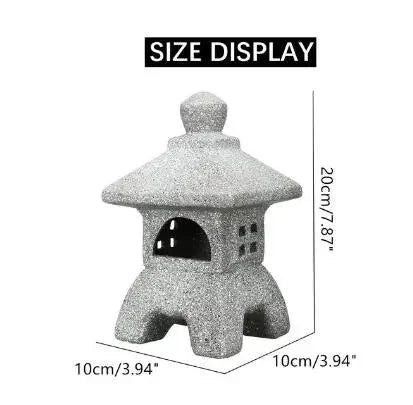 Garden Ornament Pagoda Garden Yard Sculpture Lantern Crafts Candle Holder Patio