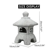 Garden Ornament Pagoda Garden Yard Sculpture Lantern Crafts Candle Holder Patio