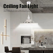 Smart Ceiling Fan 30W  Fans With Lights Remote Control Bedroom Decor Ventilator Lamp Air Invisible Blades Silent for Living Room
