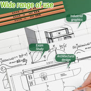 Engineering Tool Set, Precision Measuring Instrument Kit, Durable Stainless Steel, Engineering, Physical and Technical Drawing