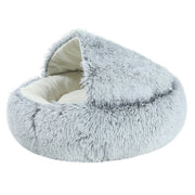 Cat Bed for Deep Sleep  Plush and Warm  Cat Cave Comfortable and Supportive  Easy to Clean  Non-slip Bottom  Suitable for Small