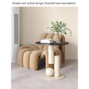 Living room sofa, small coffee table, side cabinet, living room home, light luxury bedside table, balcony, simple and creative
